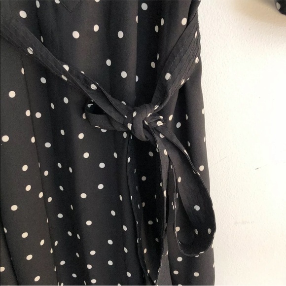 Ann Taylor polka dot shirt dress black and white - Picture 11 of 12